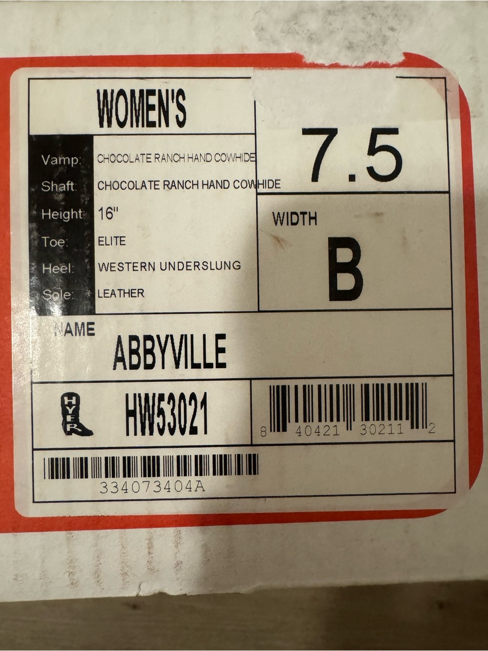 Brand Nee Dark Brown Abbyville Hyde Cowboy Boots - Picture 5 of 5